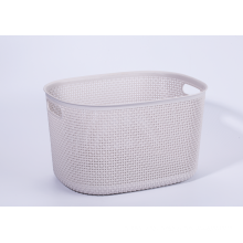 plastic storage basket with handle daily use L